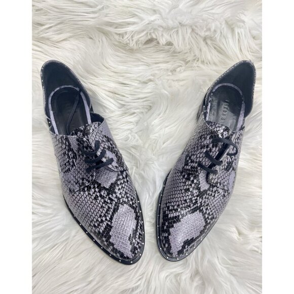 Freda Salvador Wit Reptile D'Orsay Oxfords 9 - Picture 5 of 5